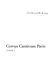 Cervus Canticum Pacis ( s a t b ) SATB choral sheet music cover